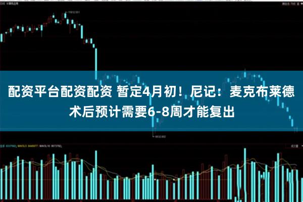 配资平台配资配资 暂定4月初！尼记：麦克布莱德术后预计需要6-8周才能复出