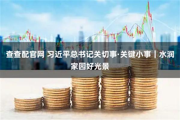 查查配官网 习近平总书记关切事·关键小事｜水润家园好光景