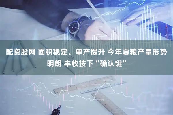 配资股网 面积稳定、单产提升 今年夏粮产量形势明朗 丰收按下“确认键”